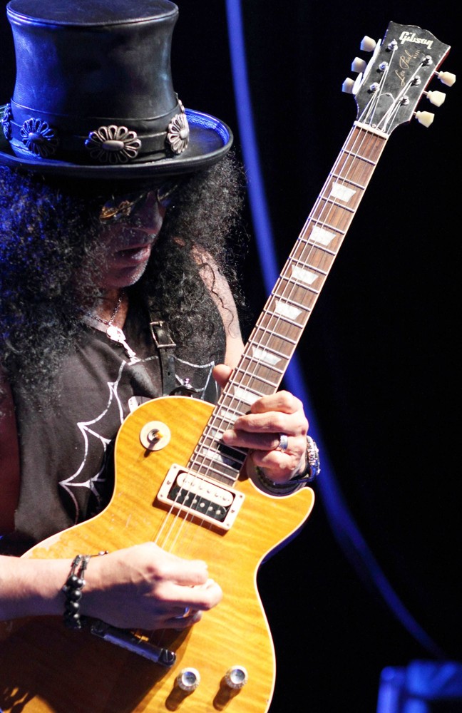 Slash;<br>Slash Performing at Hisense Arena