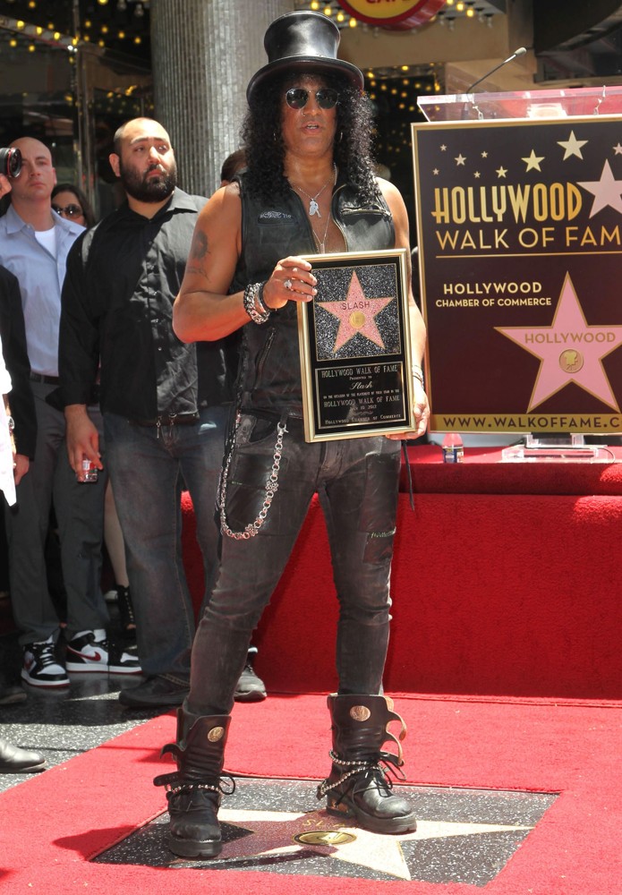 Slash;<br>Slash Honored with A Star on The Hollywood Walk of Fame