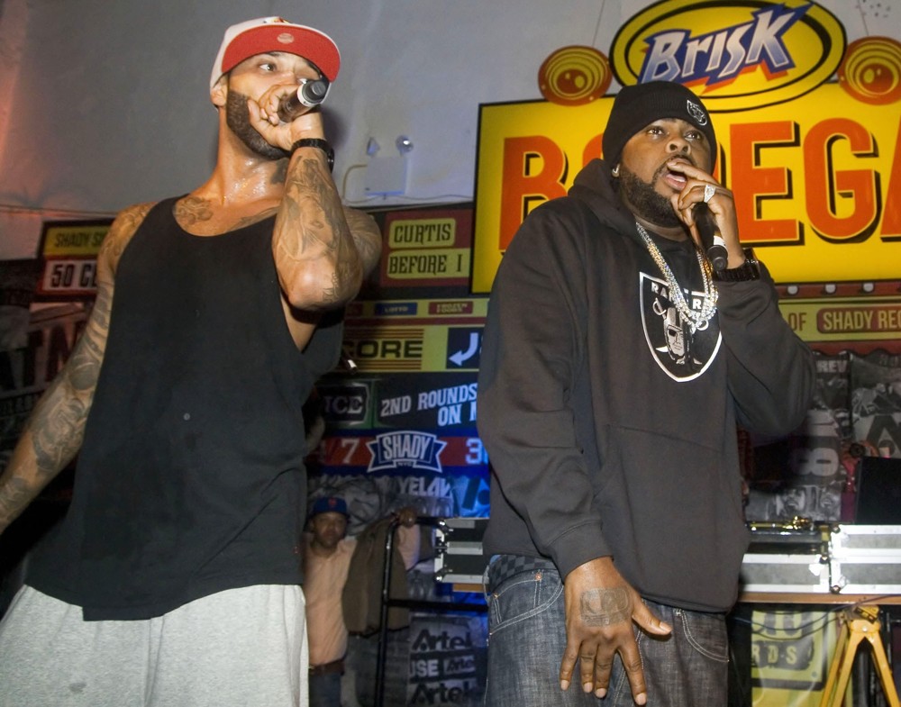 Joe Budden;Crooked I;Slaughterhouse;<br>BRISK Bodega Private Shady Records Artists Performance: Yelawolf and Slaughterhouse