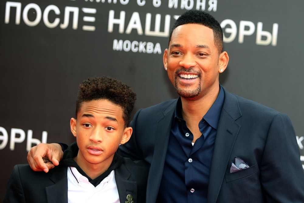Jaden Smith;Will Smith;<br>Russian Photocall for After Earth
