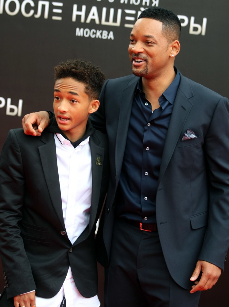 Jaden Smith;Will Smith;<br>Russian Photocall for After Earth