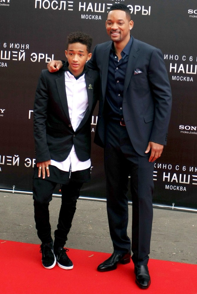 Jaden Smith;Will Smith;<br>Russian Photocall for After Earth