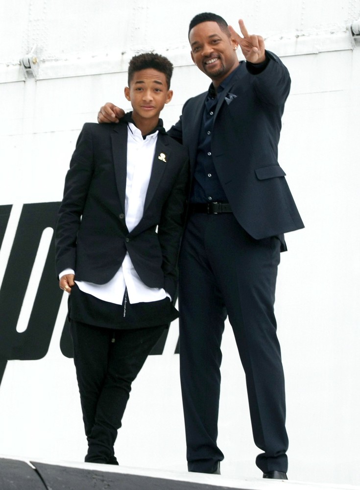 Jaden Smith;Will Smith;<br>Russian Photocall for After Earth