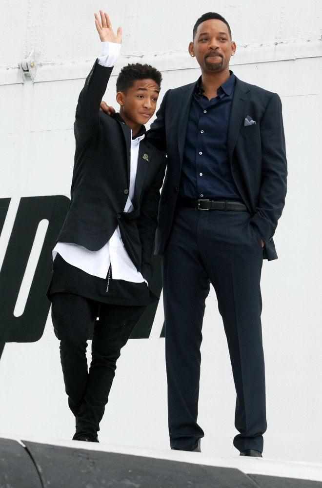 Jaden Smith;Will Smith;<br>Russian Photocall for After Earth