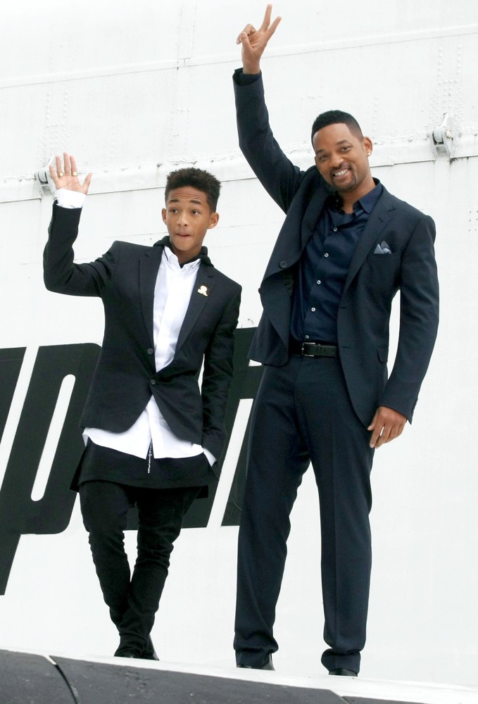 Jaden Smith;Will Smith;<br>Russian Photocall for After Earth