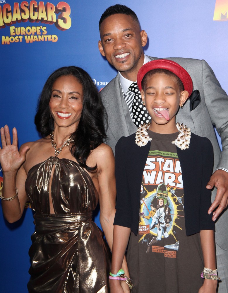 Jada Pinkett Smith;Will Smith;Willow Smith;<br>New York Premiere of Dreamworks Animation's Madagascar 3: Europe's Most Wanted