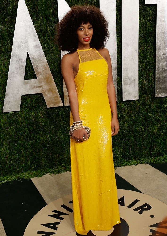Solange Knowles;<br>2013 Vanity Fair Oscar Party - Arrivals