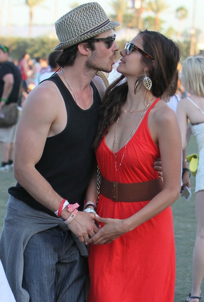 Ian Somerhalder;Nina Dobrev;<br>Celebrities at The 2012 Coachella Valley Music and Arts Festival - Day 3