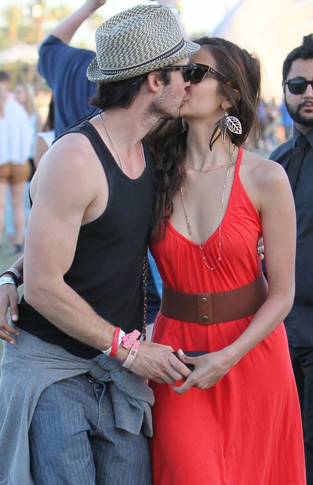 Ian Somerhalder;Nina Dobrev;<br>Celebrities at The 2012 Coachella Valley Music and Arts Festival - Day 3