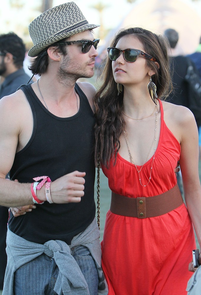 Ian Somerhalder;Nina Dobrev;<br>Celebrities at The 2012 Coachella Valley Music and Arts Festival - Day 3