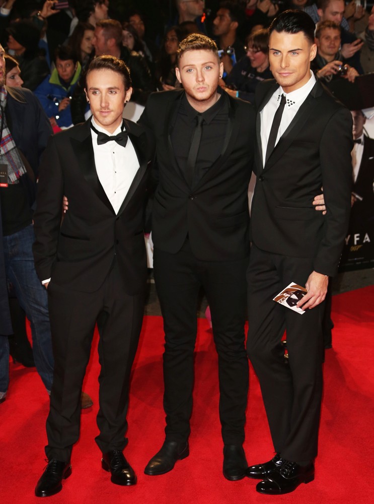 Kye Sones;James Arthur;Rylan Clark;<br>World Premiere of Skyfall - Arrivals