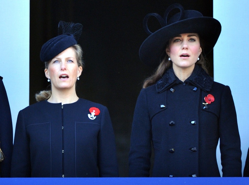 Sophie Rhys-Jones;Kate Middleton;<br>Sunday Commemorating Sacrifices of The Armed Forces