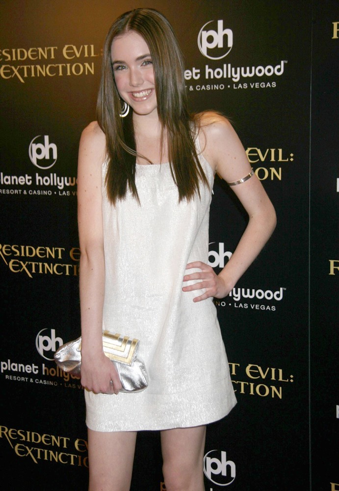 Spencer Locke;<br>World Premiere of Resident Evil: Extinction - Arrivals