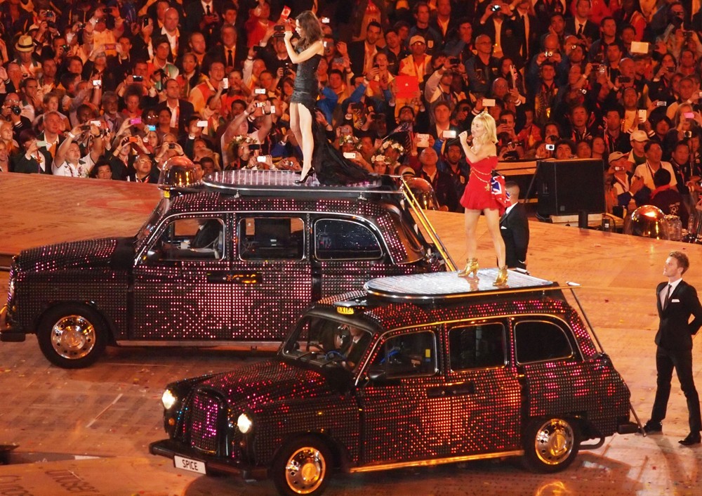 Victoria Adams;Geri Halliwell;Spice Girls;<br>London 2012 Olympic Games - Closing Ceremony