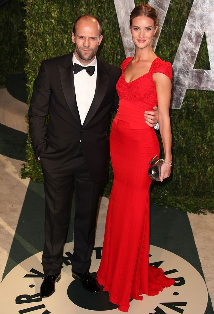 Jason Statham;Rosie Huntington-Whiteley;<br>2012 Vanity Fair Oscar Party - Arrivals