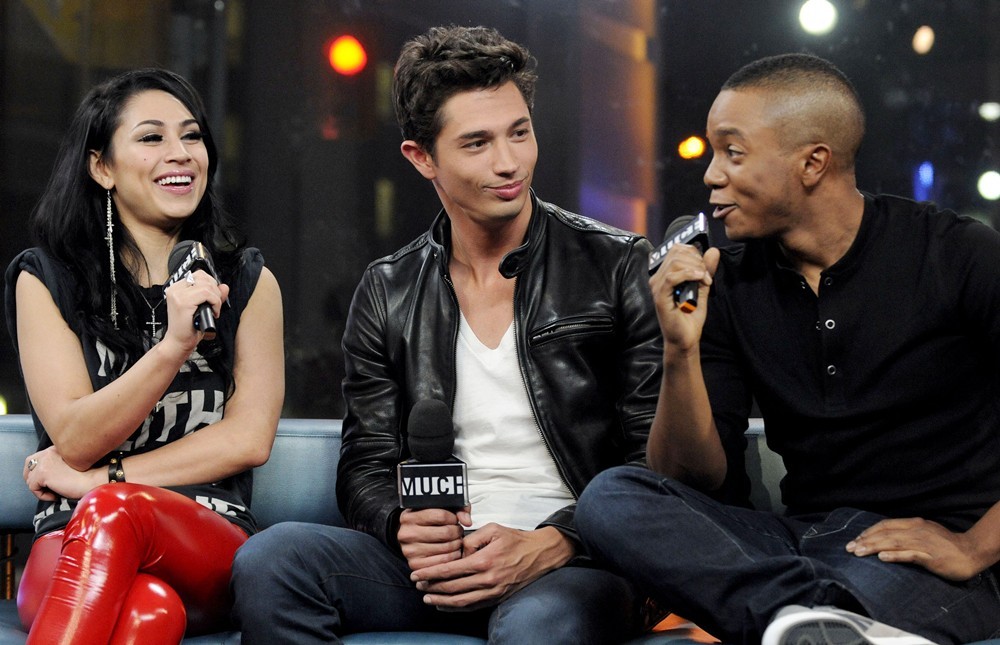 Cassie Steele;Joe Dinicol;Benjamin Charles Watson;<br>Cassie Steele Appears on MuchMusic's New.Music.Live to Promote TV series The L.A. Complex