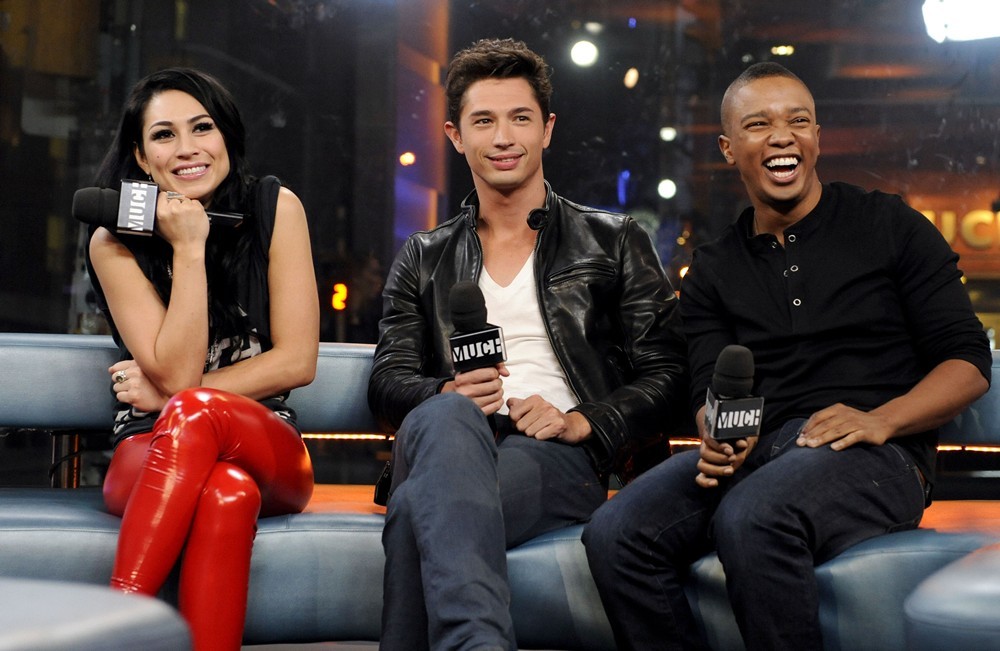 Cassie Steele;Joe Dinicol;Benjamin Charles Watson;<br>Cassie Steele Appears on MuchMusic's New.Music.Live to Promote TV series The L.A. Complex
