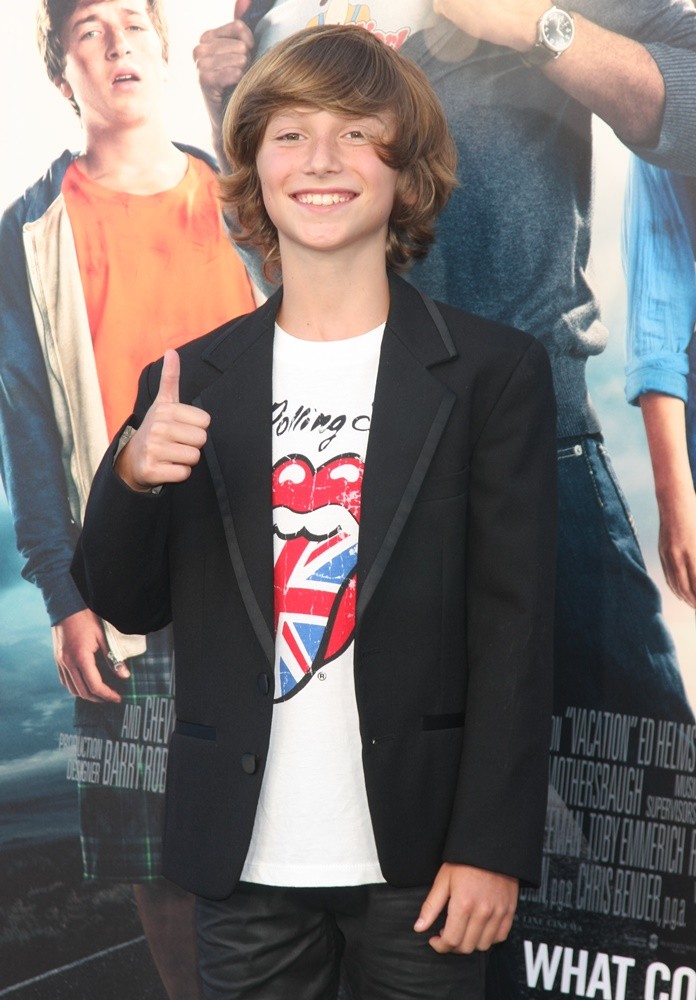 Steele Stebbins;<br>Los Angeles Premiere of Warner Bros. Pictures' Vacation - Red Carpet Arrivals