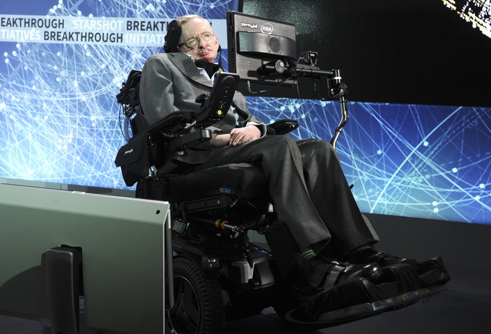 Stephen Hawking;<br>Stephen Hawking Announces New Breakthrough Starshot Space Exploration Initiative