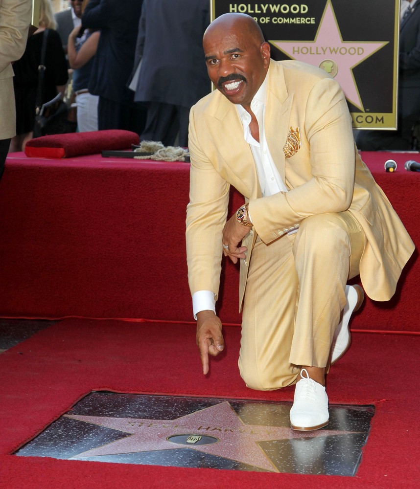 Steve Harvey;<br>Steve Harvey Is Honoured with A Star on The Hollywood Walk of Fame