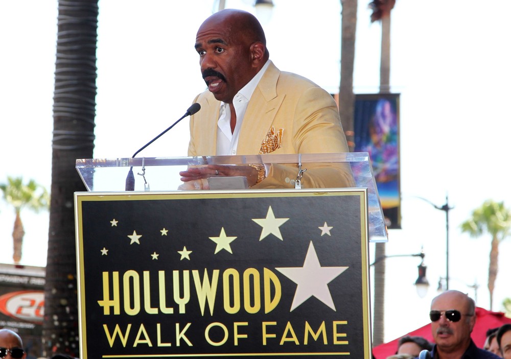 Steve Harvey;<br>Steve Harvey Is Honoured with A Star on The Hollywood Walk of Fame