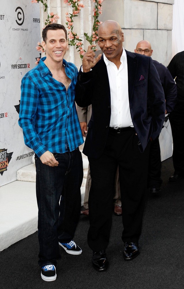 Steve-O;Mike Tyson;<br>Comedy Central Roast of Charlie Sheen - Arrivals