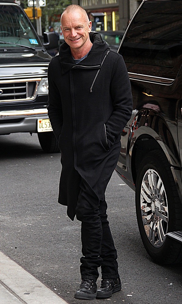 Sting;<br>The Late Show with David Letterman - Arrivals