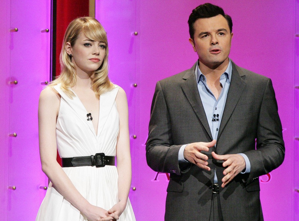 Emma Stone;Seth MacFarlane;<br>The 85th Academy Awards - Nominations Announcement
