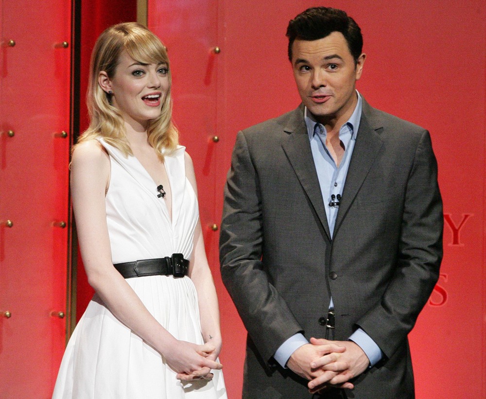Emma Stone;Seth MacFarlane;<br>The 85th Academy Awards - Nominations Announcement