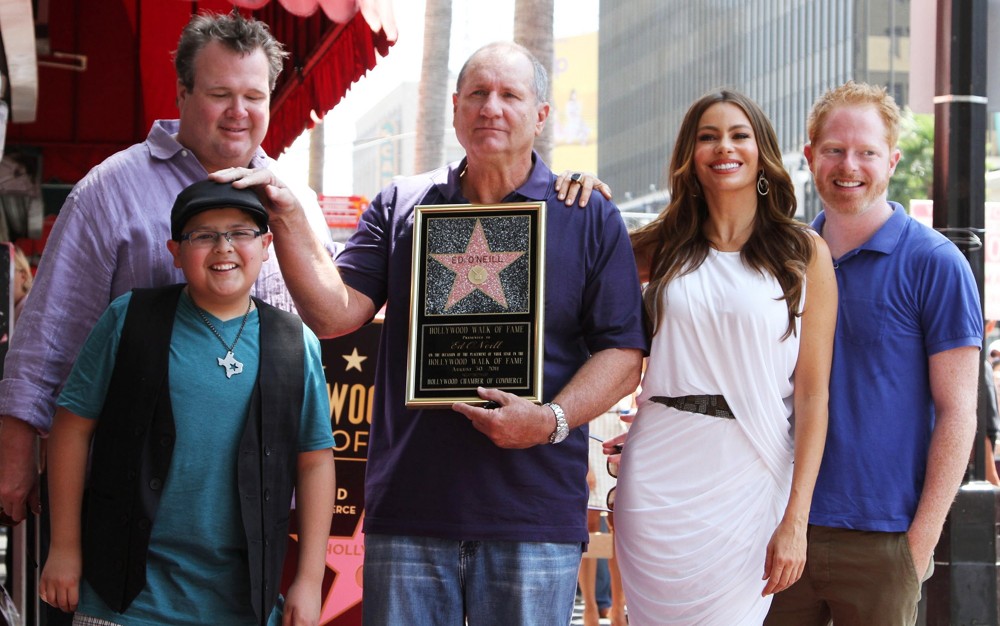 Eric Stonestreet, Rico Rodriguez, Ed O'Neill, Sofia Vergara, Jesse Tyler Ferguson<br>Ed O'Neill Is Honoured with A Star on The Hollywood Walk of Fame