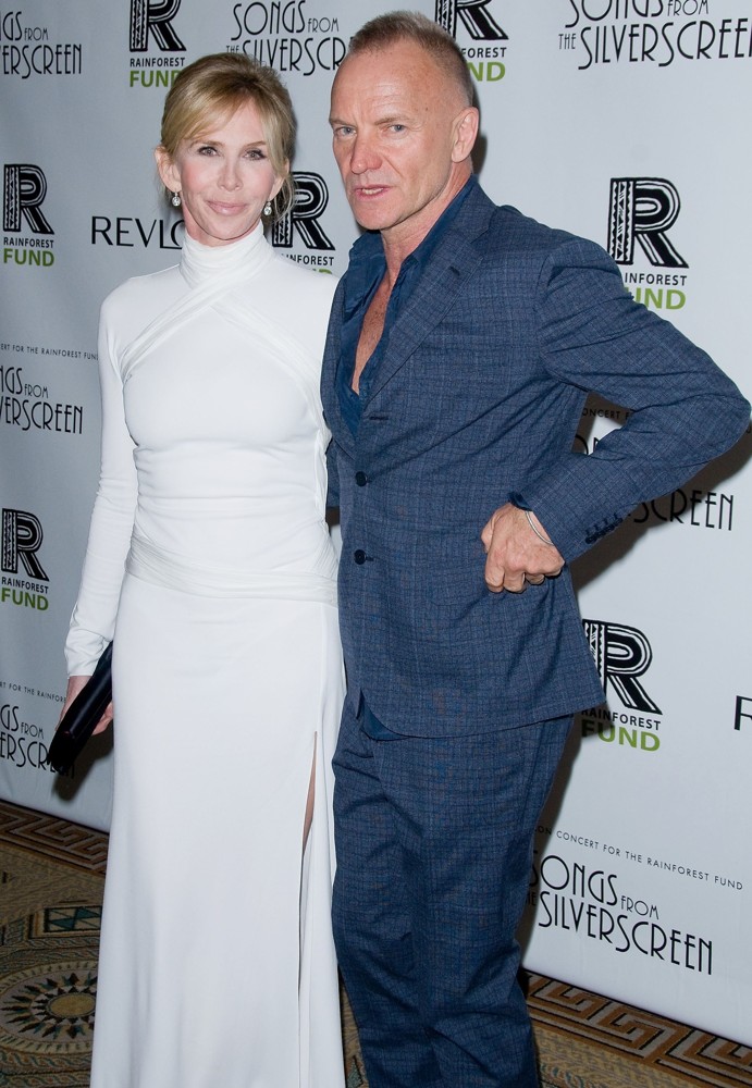 Trudie Styler;Sting;<br>The 2012 Concert for The Rainforest Fund Afterparty - Arrivals