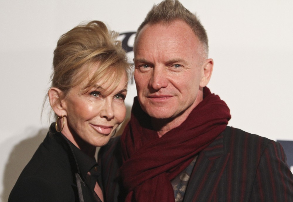 Trudie Styler;Sting;<br>Clive Davis and The Recording Academy's 2013 Pre-Grammy Gala and Salute to Industry Icons
