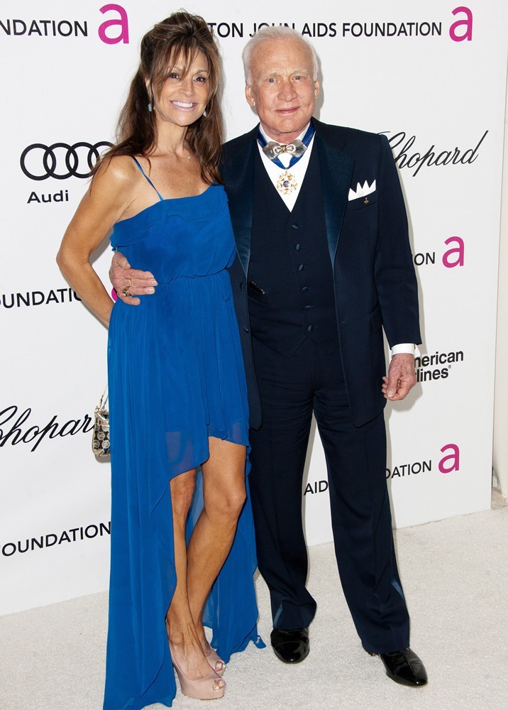 Michelle Sucillon;Buzz Aldrin;<br>The 20th Annual Elton John AIDS Foundation's Oscar Viewing Party - Arrivals