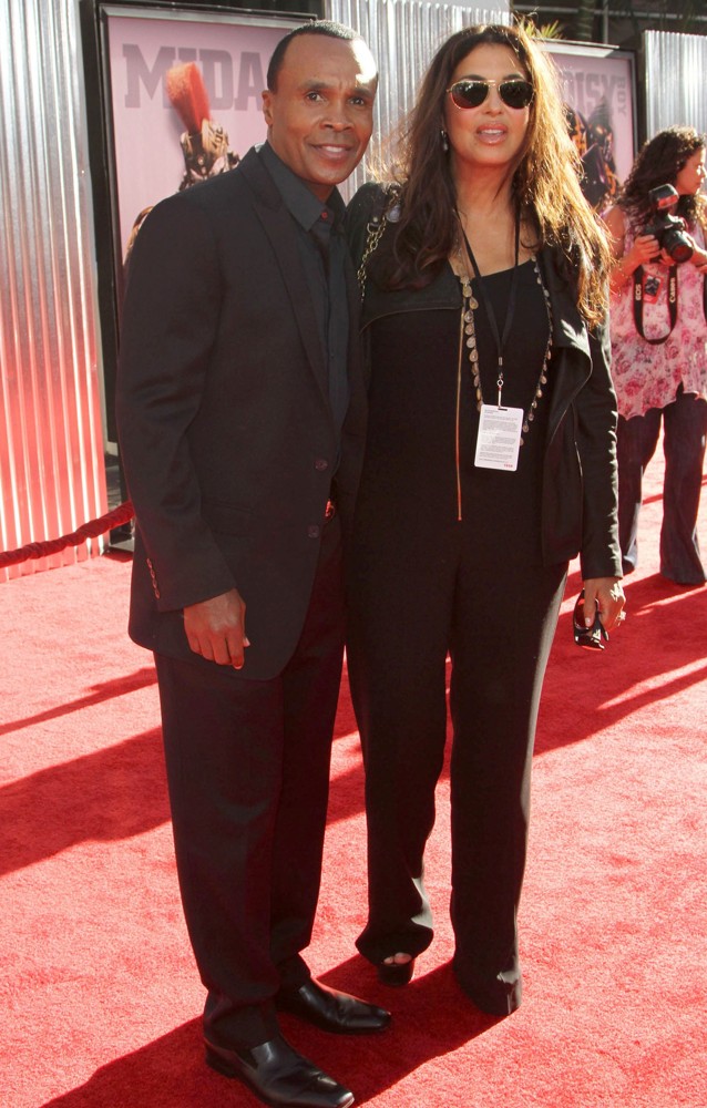 Sugar Ray Leonard;<br>Los Angeles Premiere of Real Steel