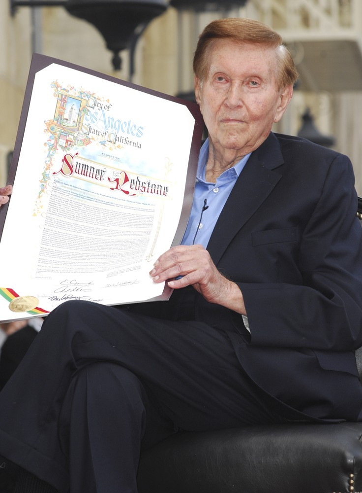 Sumner Redstone;<br>Sumner Redstone is Honored with A Star on The Hollywood Walk of Fame