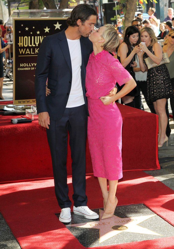 Ryan Sweeting;Kaley Cuoco;<br>Kaley Cuoco Honored with A Star on The Hollywood Walk of Fame