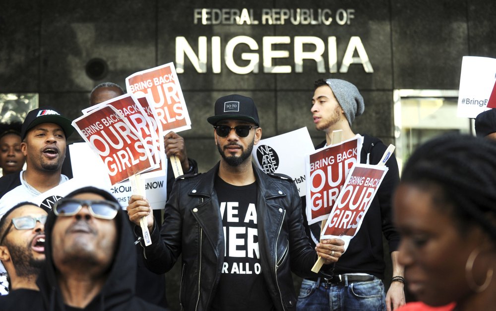 Swizz Beatz;<br>A Protest Demanding The Return of The 200-Plus Girls Abducted by Boko Haram Militants