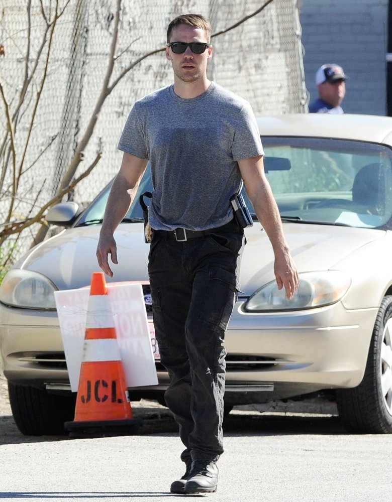 Taylor Kitsch;<br>On The Set of True Detectives Filming