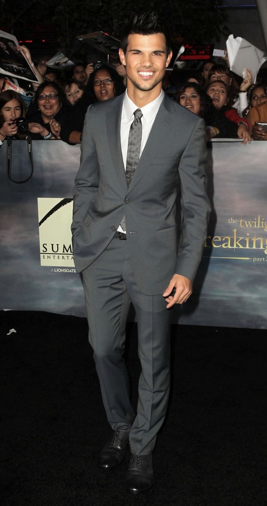 Taylor Lautner;<br>The Premiere of The Twilight Saga's Breaking Dawn Part II