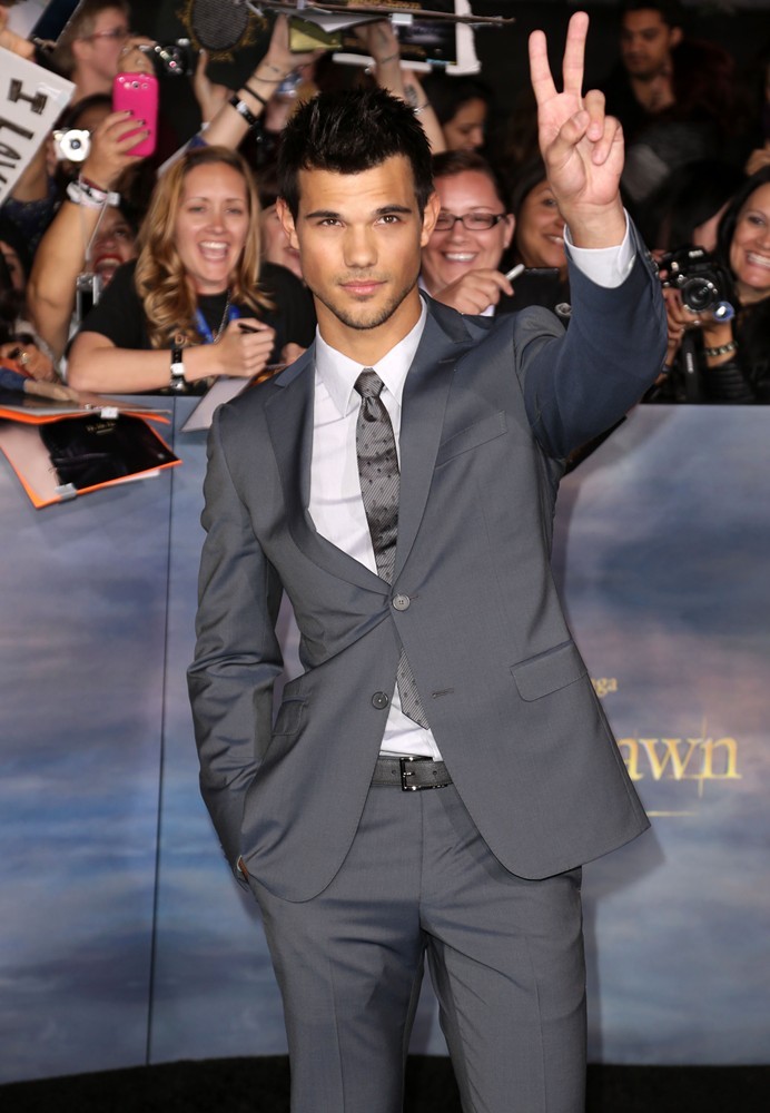 Taylor Lautner;<br>The Premiere of The Twilight Saga's Breaking Dawn Part II