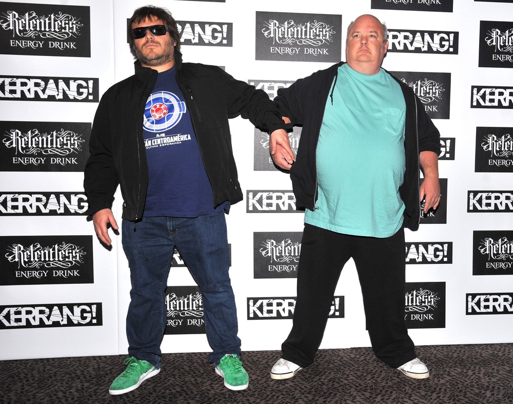 Jack Black;Kyle Gass;Tenacious D;<br>Kerrang! Awards 2012 - Arrivals