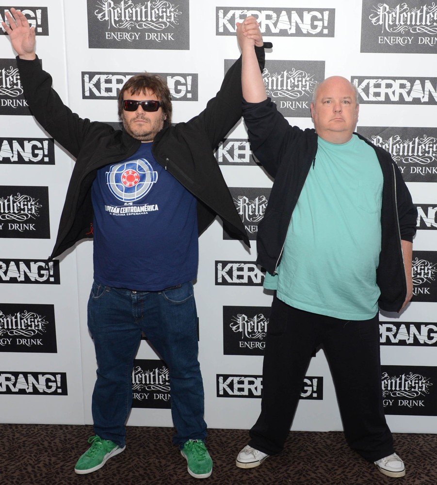 Jack Black;Kyle Gass;Tenacious D;<br>Kerrang! Awards 2012 - Arrivals