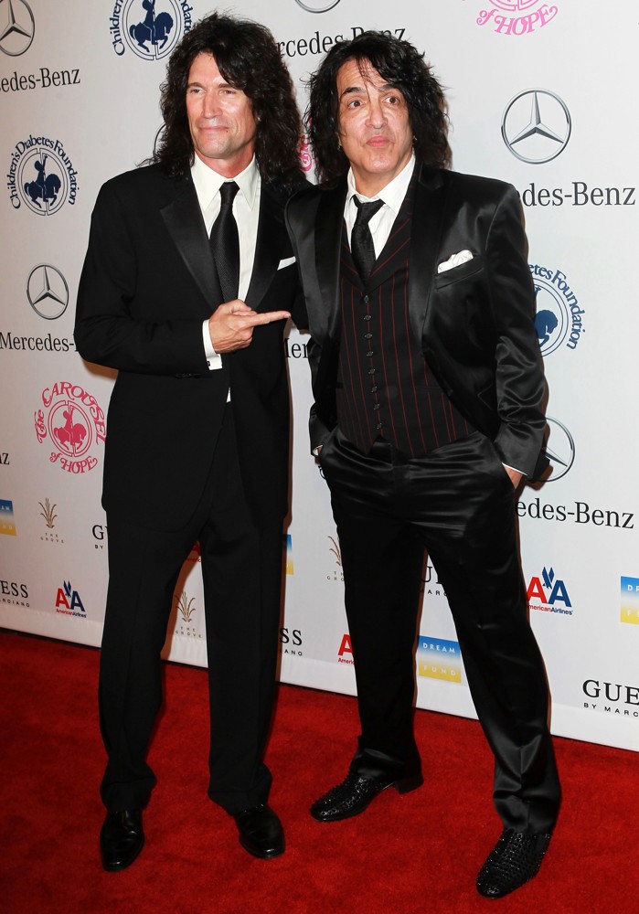 Tommy Thayer;Paul Stanley;KISS;<br>26th Anniversary Carousel of Hope Ball - Presented by Mercedes-Benz - Arrivals