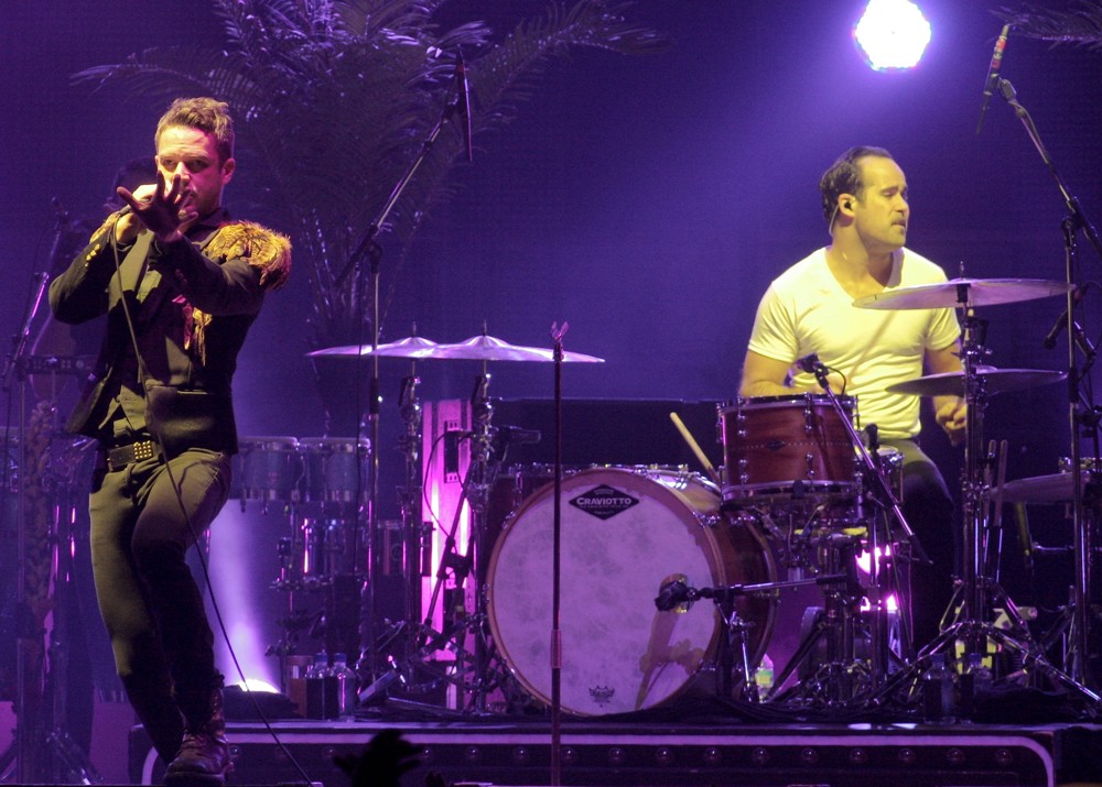Brandon Flowers;Ronnie Vannucci, Jr.;The Killers;<br>The Killers Performing at The American Airlines Arena