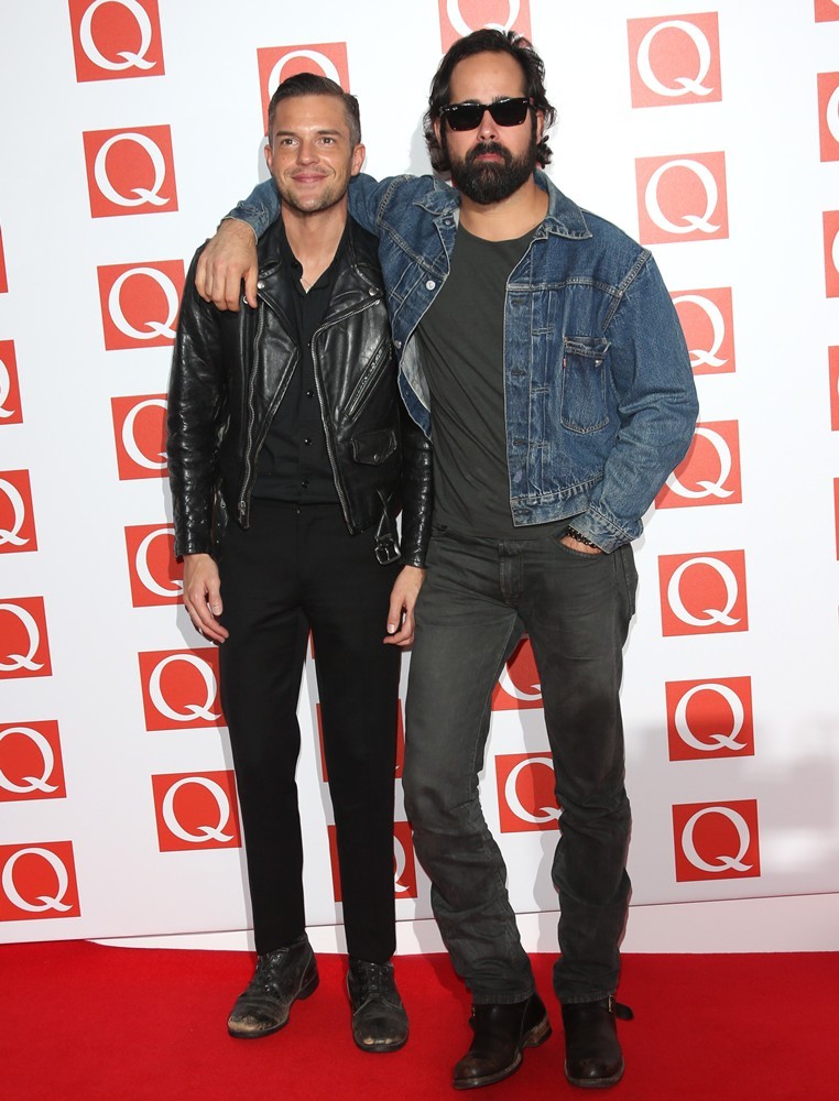 Brandon Flowers;Ronnie Vannucci Jr.;The Killers;<br>The Q Awards 2012 - Arrivals