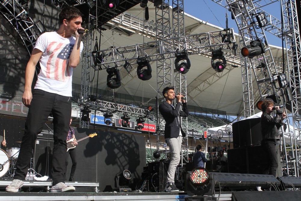 Tom Parker;Siva Kaneswaran;Jay McGuiness;The Wanted;<br>102.7 KIIS FM's Wango Tango 2012 - Show