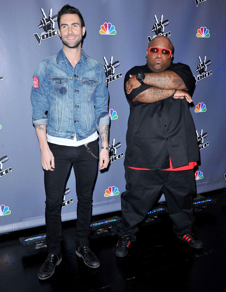 Adam Levine;Cee-Lo;<br>NBC Press Junket for 'The Voice'