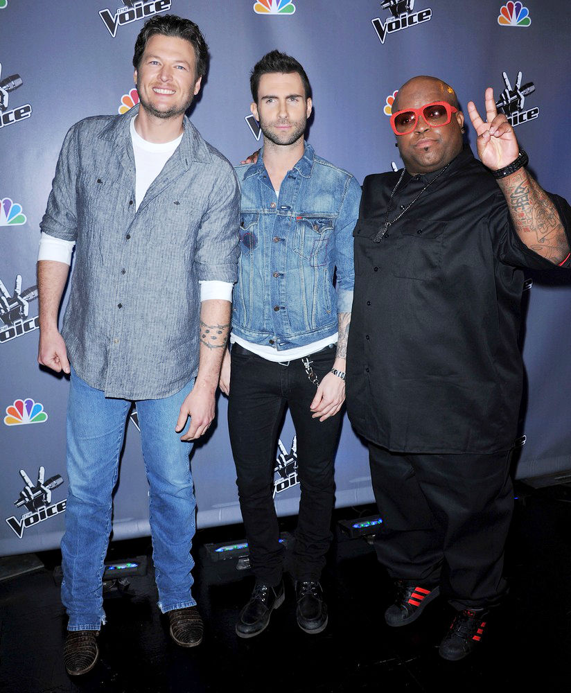 Blake Shelton;Adam Levine;Cee-Lo;<br>NBC Press Junket for 'The Voice'