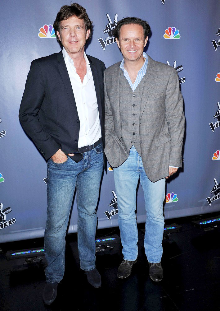 John de Mol;Mark Burnett;<br>NBC Press Junket for 'The Voice'