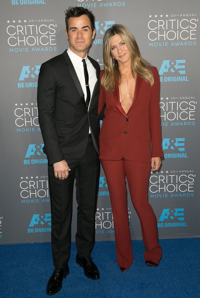 Justin Theroux;Jennifer Aniston;<br>20th Annual Critics' Choice Movie Awards - Arrivals